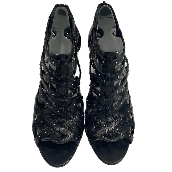 Nine West Leather Gladiator Heels Size 9 - Picture 2 of 13